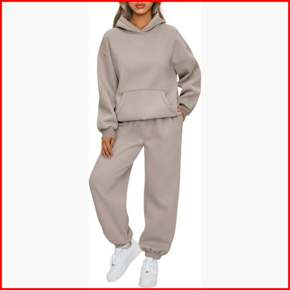 Plus Size Oversized Hoodie Sweatsuit Set 2 Piece Lounge Tracksuit